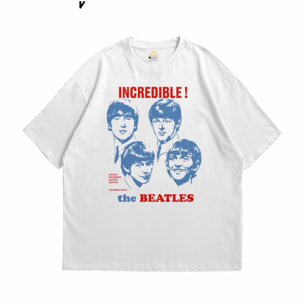 Kaos Band The Beatles Putih Ts Band