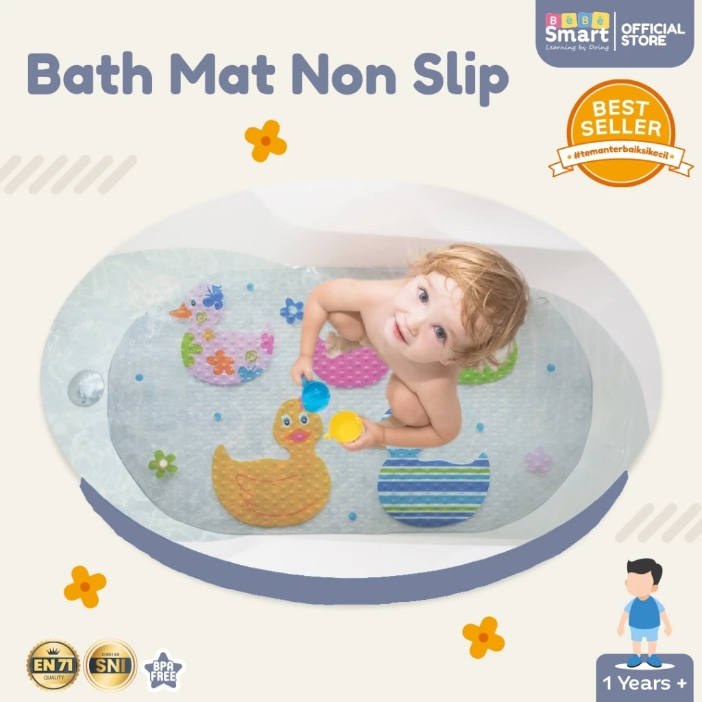 Alas Kamar Mandi Anti Slip | BEBE SMART Bath Mat Anti Slip | Anti Slip Kamar Mandi | Alas Mandi Bayi