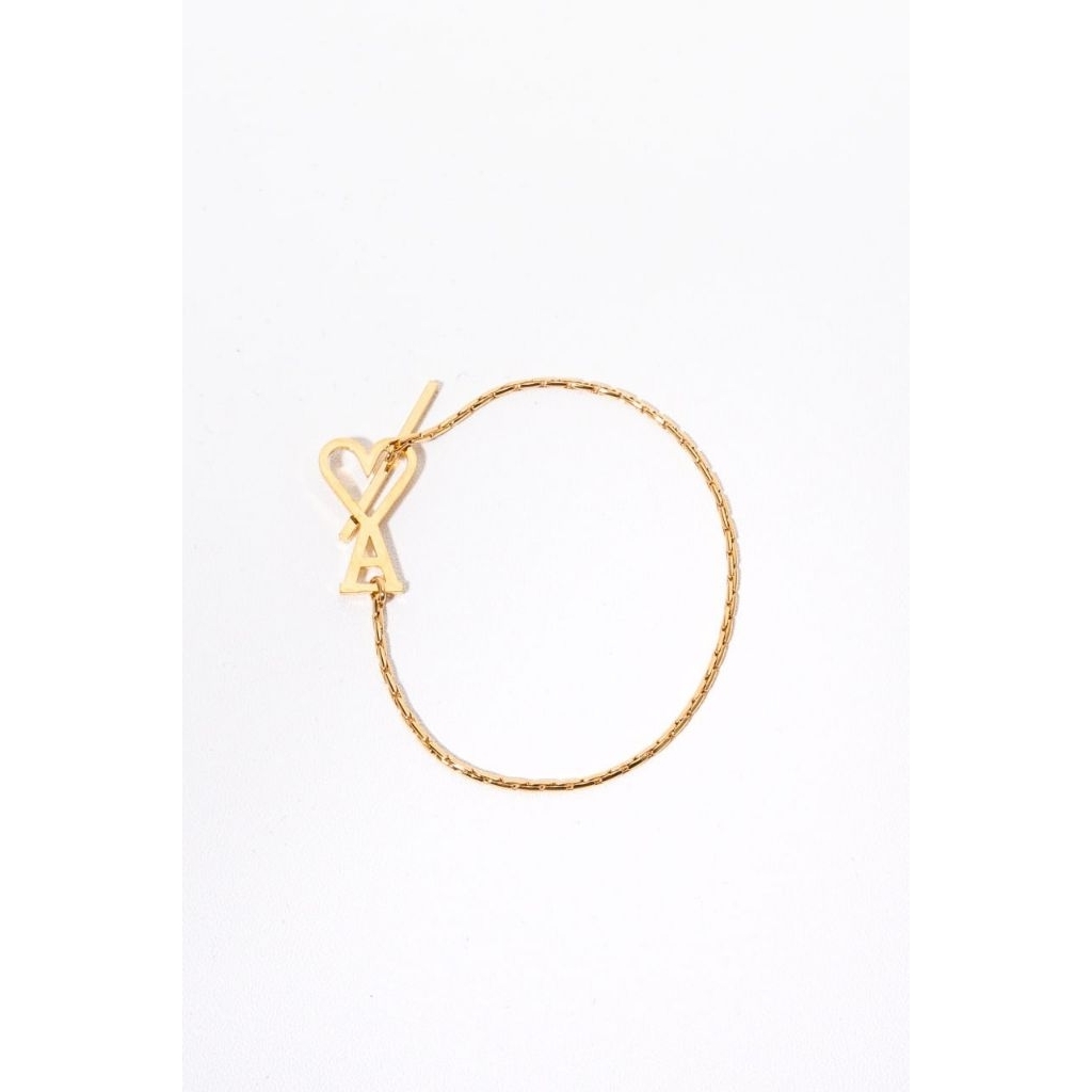 AMI PARIS Ami de coeur chain bracelet
Gold