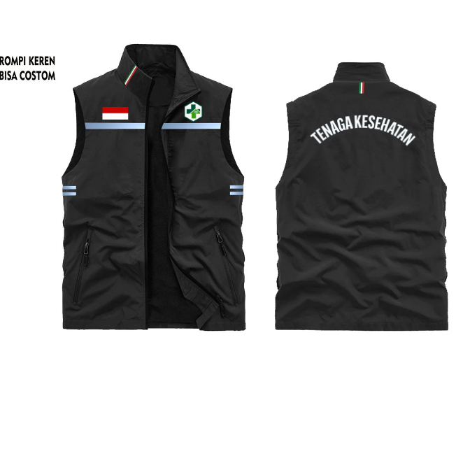 Rompi Safety First Custom | Rompi Puskesmas | Rompi K3 Tenaga Kesehatan | Rompi Outdoor Safety K3 Me