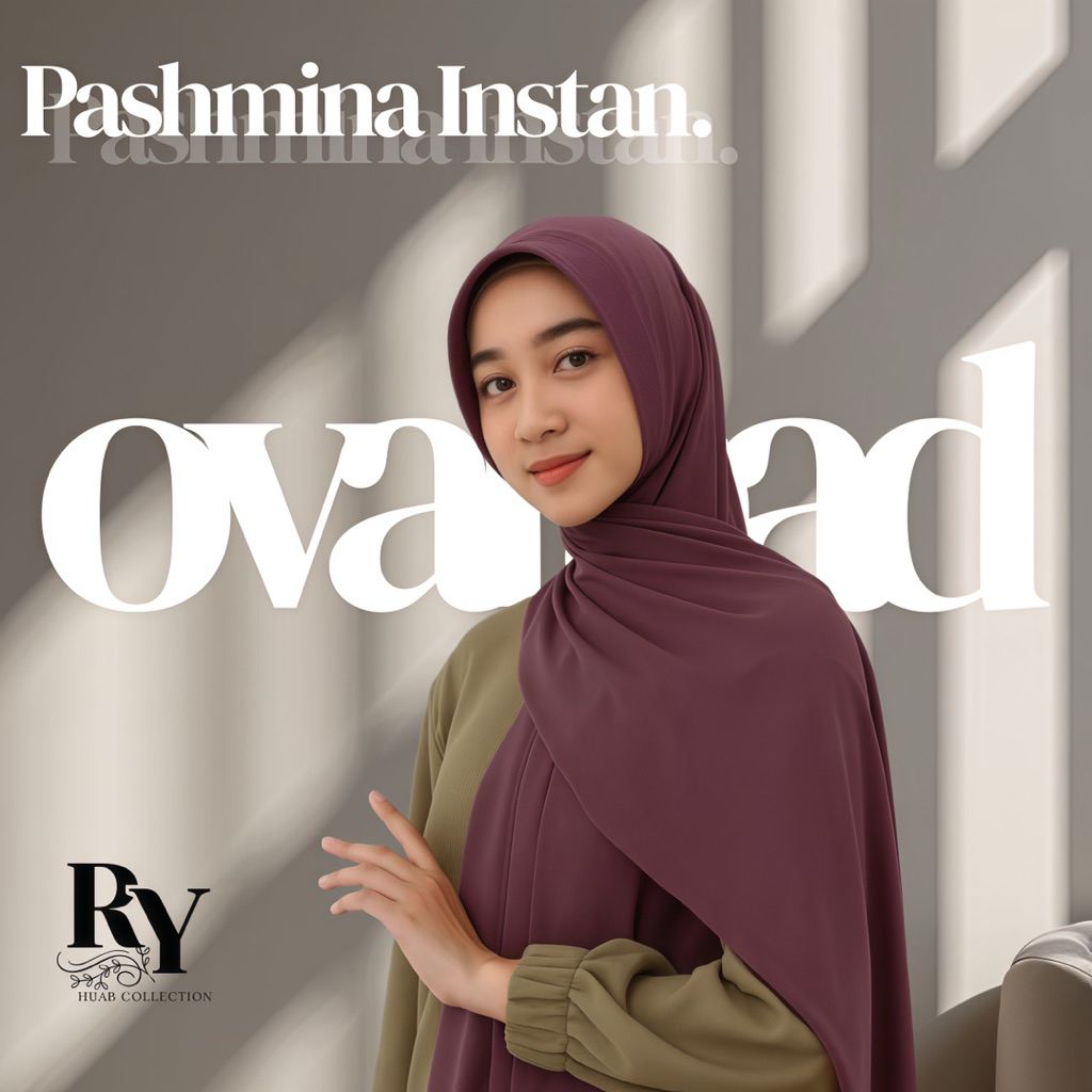 PASMINA INSTAN OVAL PAD JERSEY/PASMINA INSTAN Jilbab Pashmina Wanita Muslim Kerudung Hitam