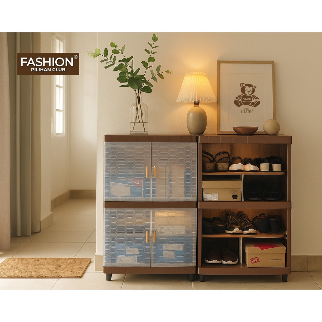 Club Fashion Pro Shoe Rack - Box Penyimpanan Sepatu Plastik - Kotak Sepatu - Lemari Plastik Sepatu
