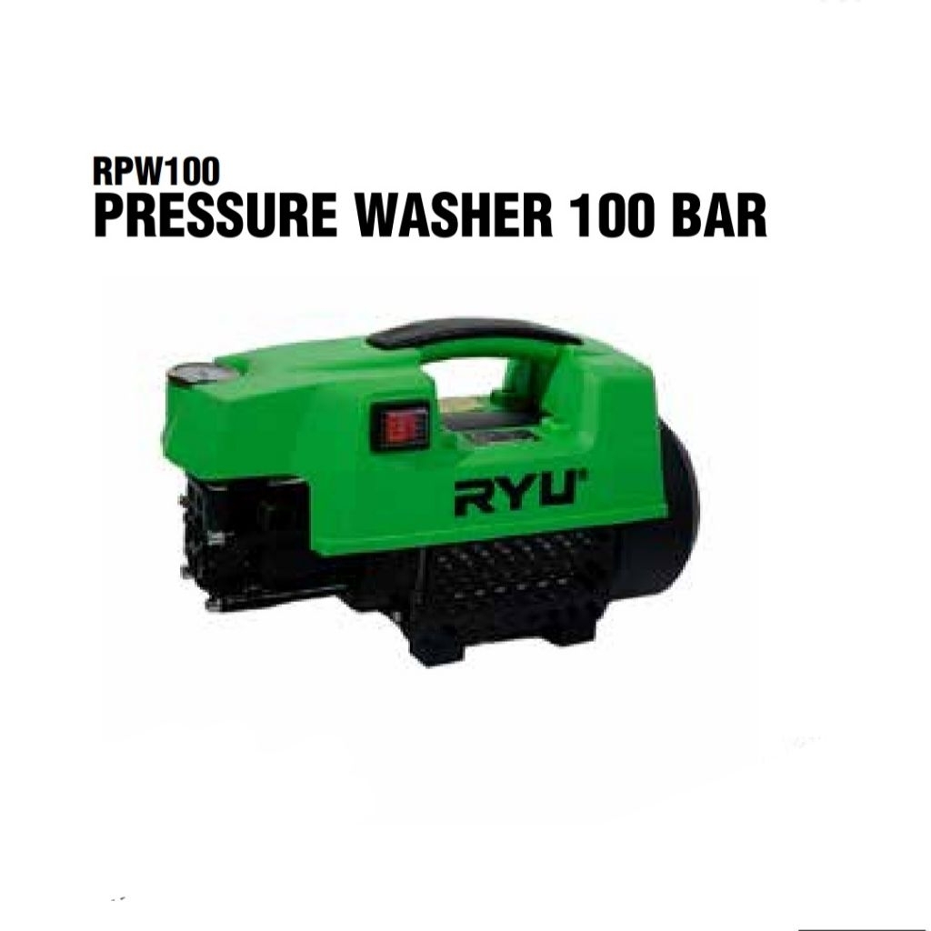 Ryu RPW 100 Jet Cleaner Pressure Washer 100 bar RPW100