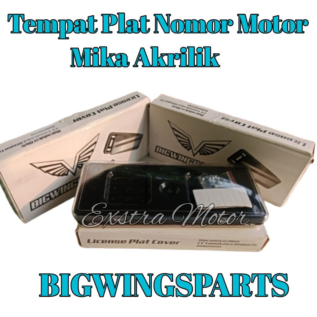 Tempat Plat Nomor Motor Mika Akrilik Cover Bingkai Tatakan Dudukan Plat Nomor Mika Acrylic