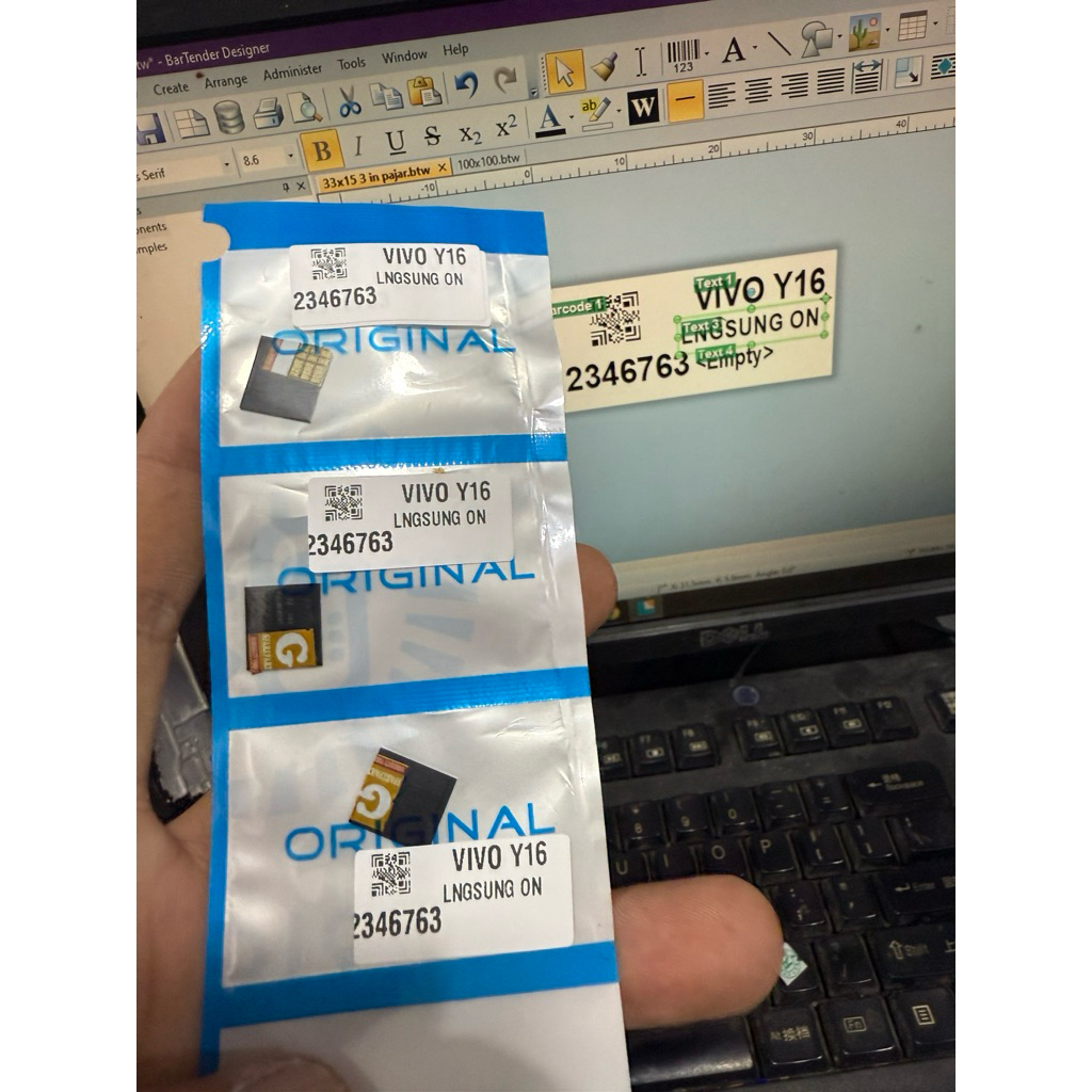 Emmc Vivo Y16   (BGA153) uda clean  tinggl pasang lngsung nyala