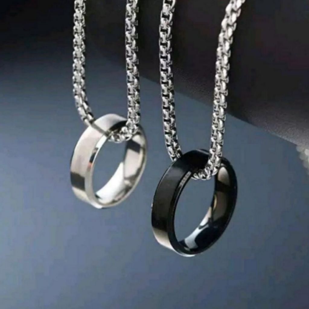 KALUNG RANTAI TITANIUM LIONTIN CINCIN/KALUNG CINCIN/KALUNG VIRAL/KALUNG LIONTIN CINCIN/KALUNG ANTI K