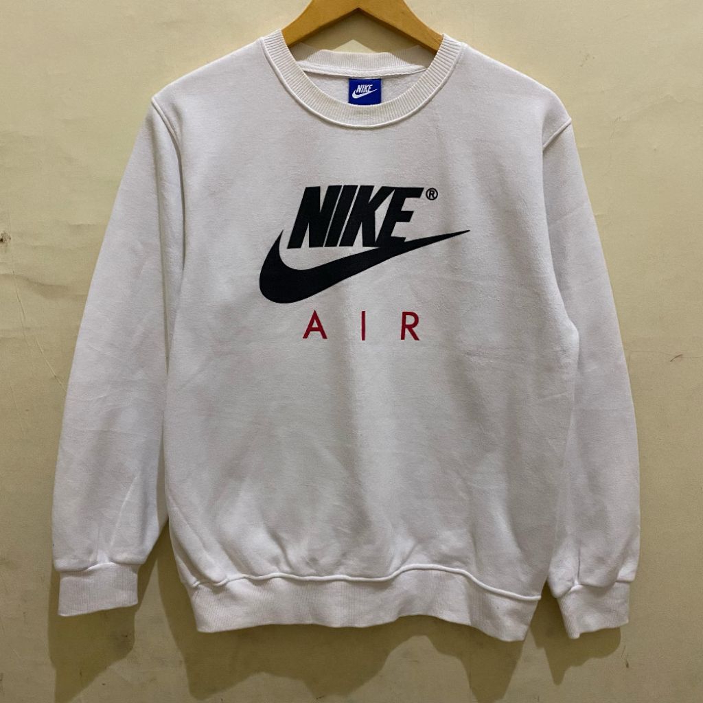 Nike air big logo blue tag crewneck sweatshirt original second Bekas murah, jual crewneck Nike vinta