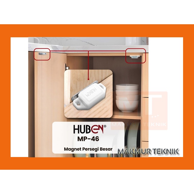Huben MP-46 Magnet Pintu Lemari, Magnet Pintu Kayu