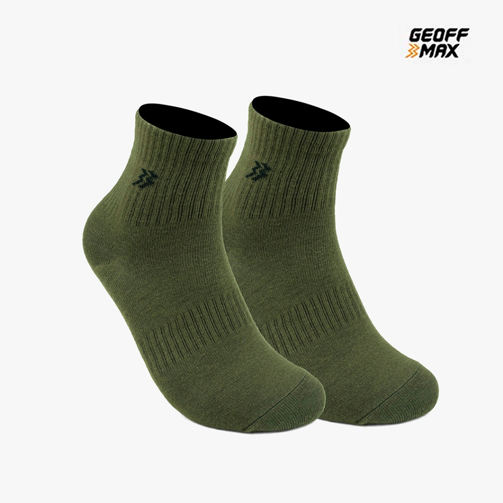 Geoff Max - Cisto Dark Olive HC Socks Kaos Kaki Pendek Kaos kaki Pria & Wanita
