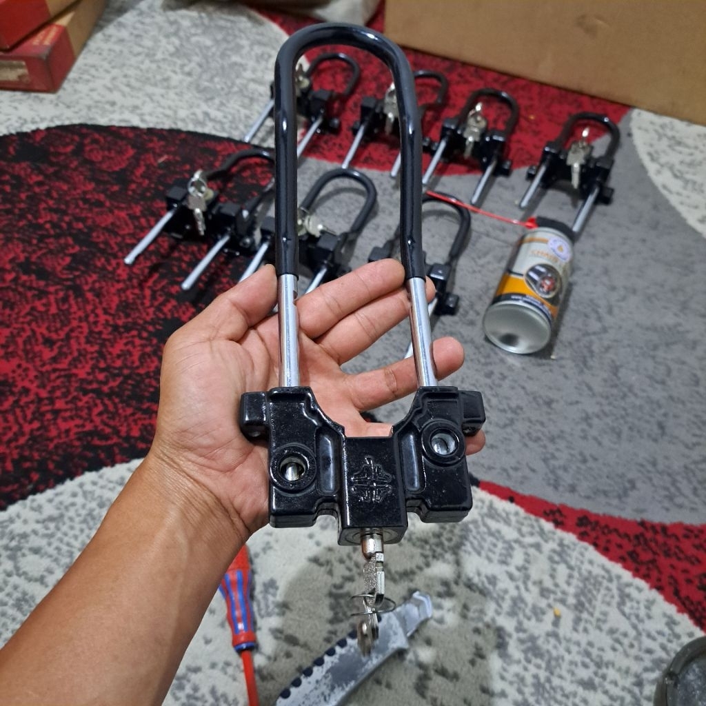 Kunci ganda shock depan Honda astrea grand/prima/supra/karisma/kirana Original Federal NOS new old s