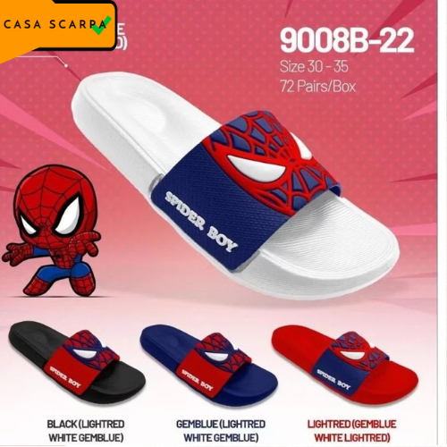 Porto Sandal Selop Anak Karakter Umur 3-5 Tahun Sandal Anak Laki-Laki Empuk