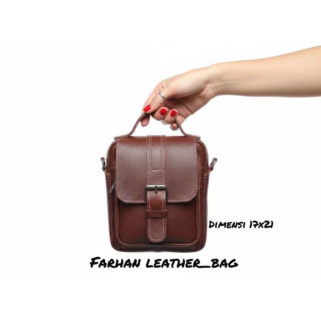 tas selempang kulit pria tas kulit cowok tas kulit garut