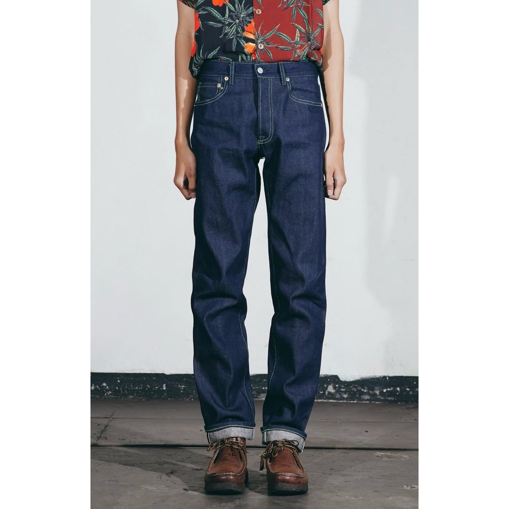 Celana jeans denim PMP potmeetspop og kush selvedge 14oz