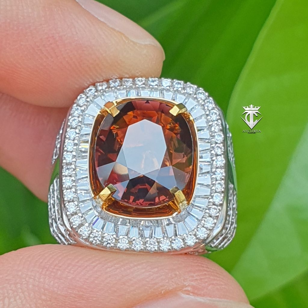 Batu Permata Natural HQ Brownish Pink Tourmaline 4.94 Ct GRI Lab Memo