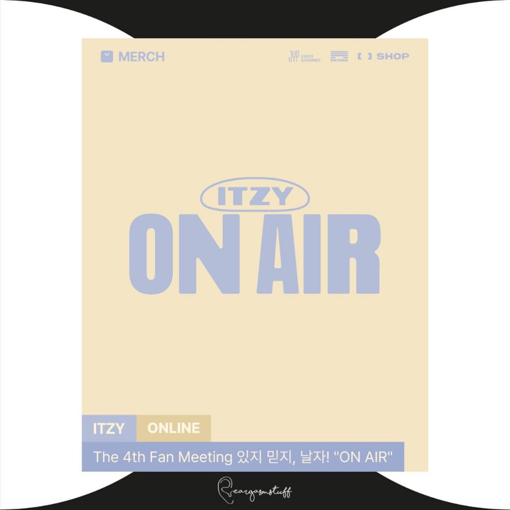 ITZY X TWINZY LET'S FLY IN AIR POP UP STORE OFFICIAL MERCHANDISE / MERCH / MD