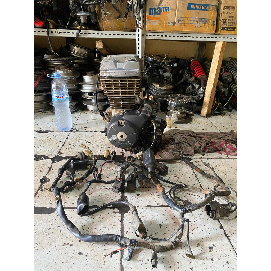 mesin set megapro injeksi lengkap pengapian injeksi cdi kiprok bpkbtok