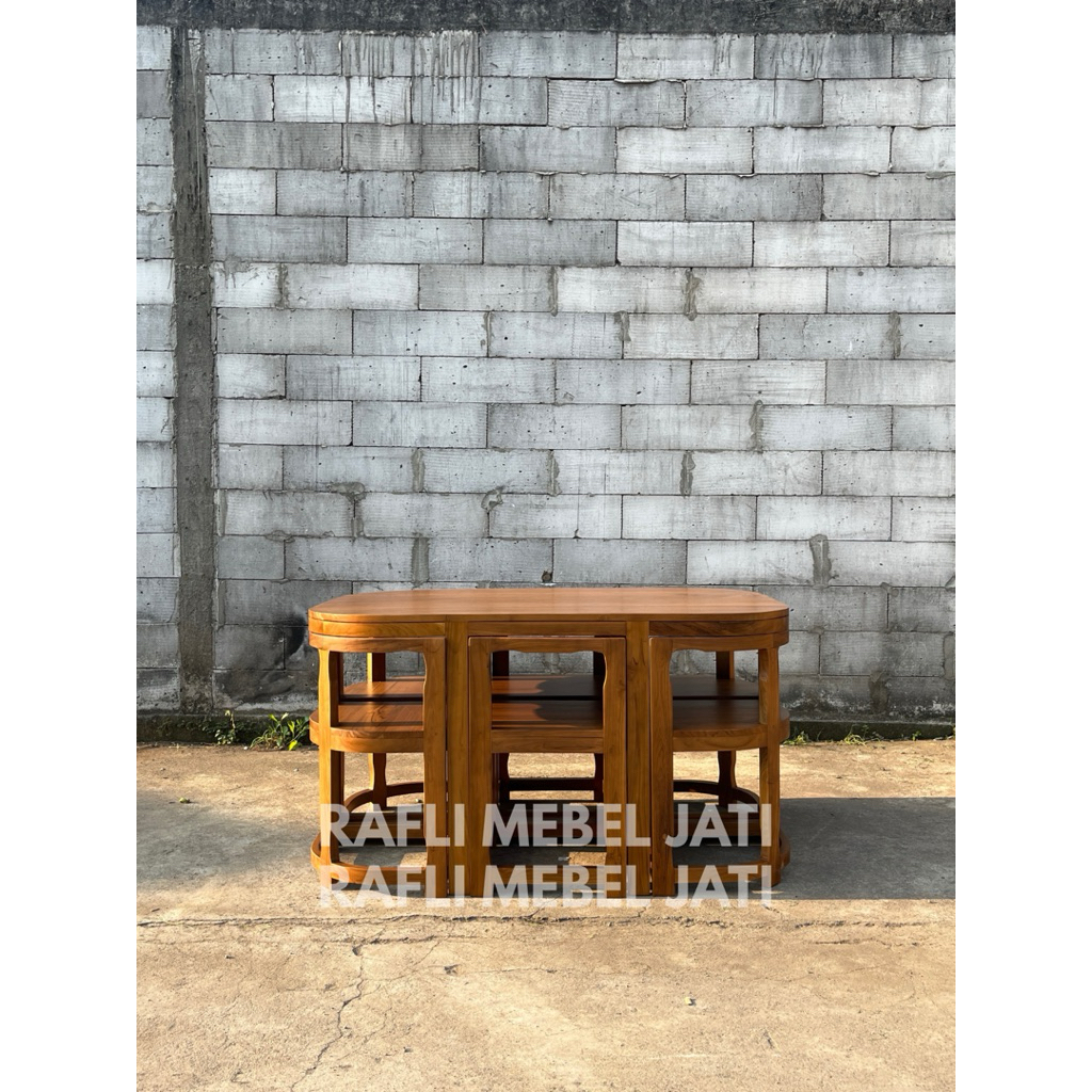 Set Meja Makan Oval Kursi 6 Set Meja Oval Minimalis Jati Meja Makan Minimalis Jati Kursi Makan Jati