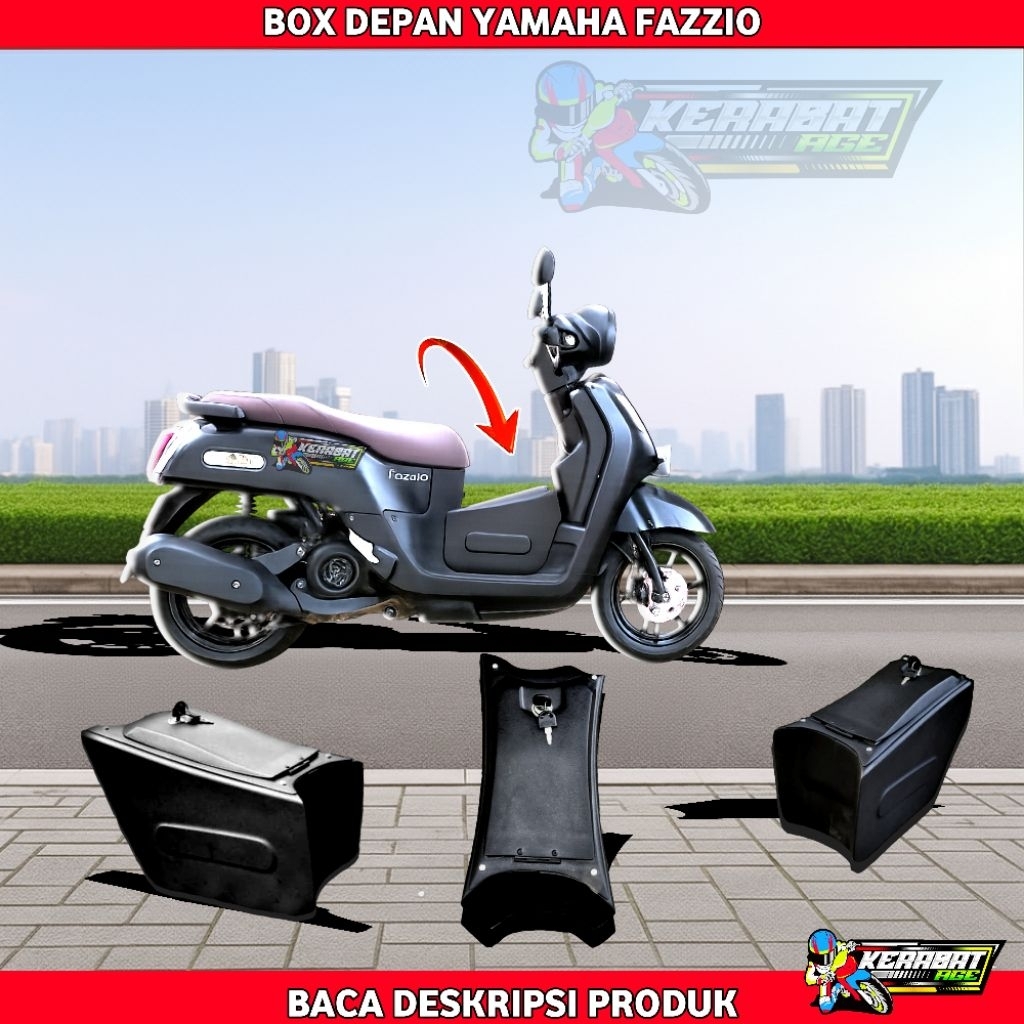 BOX DEPAN YAMAHA FAZZIO Aksesoris motor modifikasi