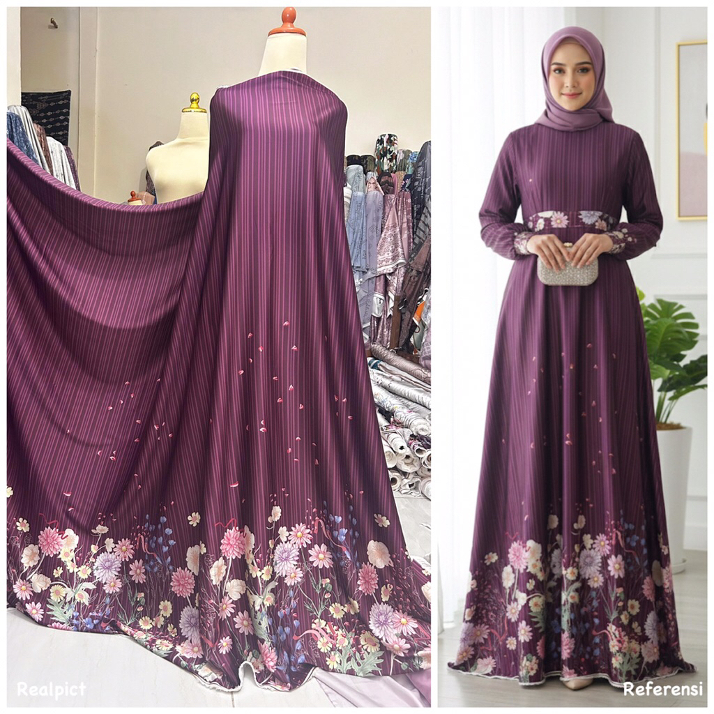 Kain arabian silk motif azzura// kain cod // per setengah meter // banyak motif // kain gamis // kai