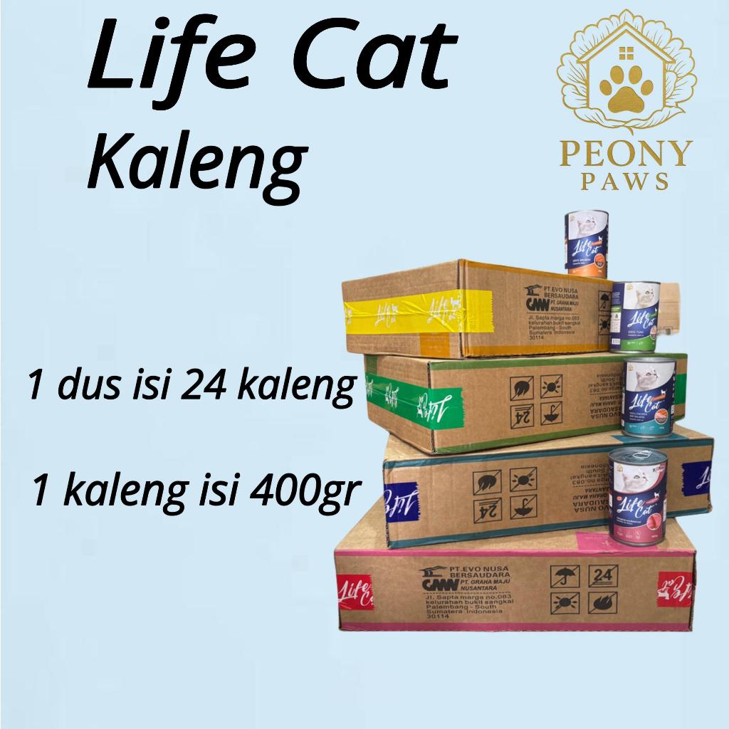 Grosir Life Cat Kaleng 1 Dus Adult Kitten isi 24 Kaleng Makanan Basah Kucing