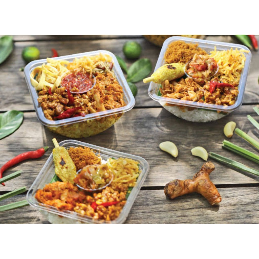 Nasi Ayam Bumbu Pedas, Nasi Cumi Pedas, Nasi Ikan Cakalang, Nasi Ayam Bali, Nasi Balado Paru, Nasi A