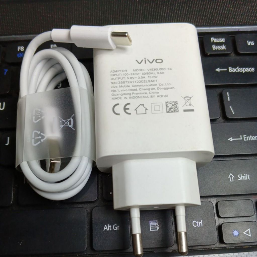 charger Vivo 15 Watt original copotan