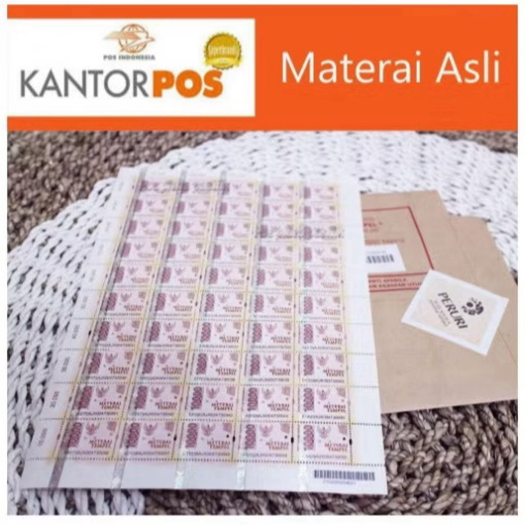 materai 10000 asli kantor pos