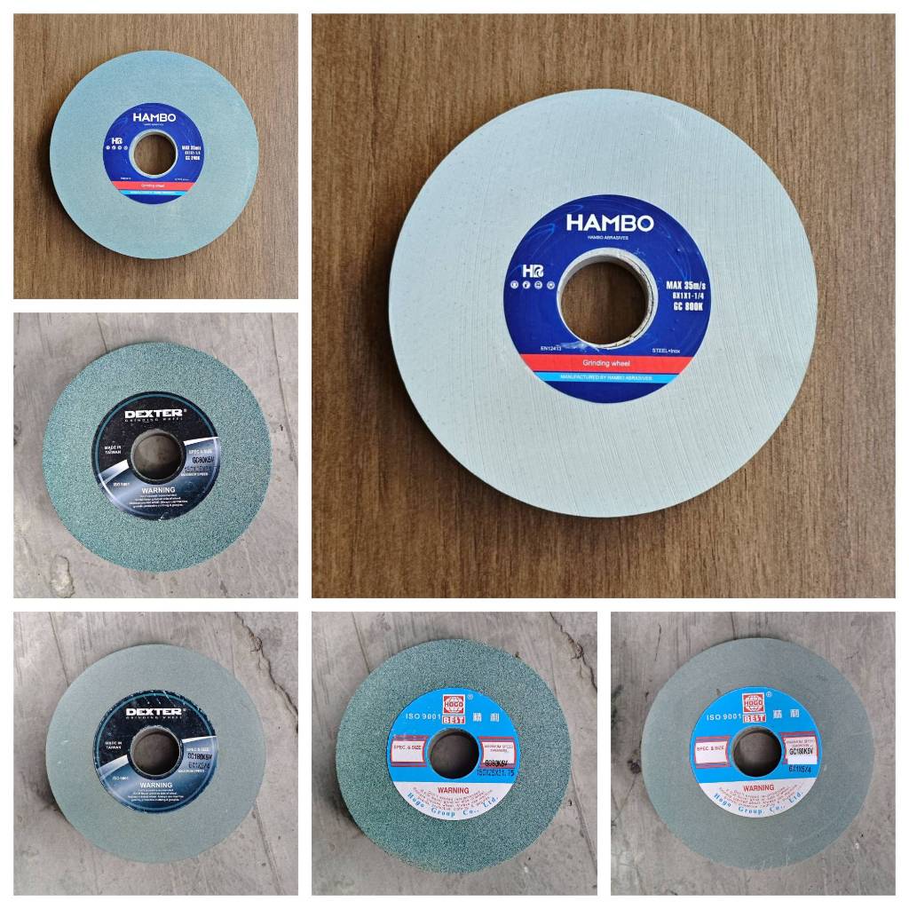 6 Inch GC Hijau Batu Gerinda Duduk Grinding Wheel Asah Pisau