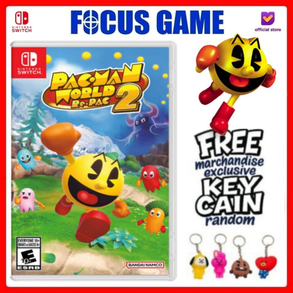 Pac Man World 2 Nintendo Switch kaset Cartridge Game Gaming