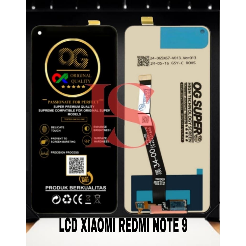 LCD XIAOMI REDMI NOTE 9 FULLSET TOUCH SCREEN LCD REDMI NOTE 9 LCD ORIGINAL