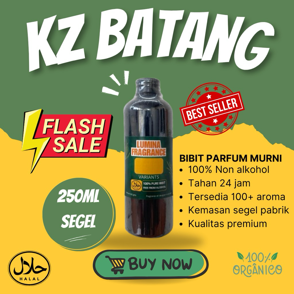 KENZO BATANG - Bibit Parfum Murni Segel Pabrik 250ml Original Premium | Minyak Wangi Import Grade A 