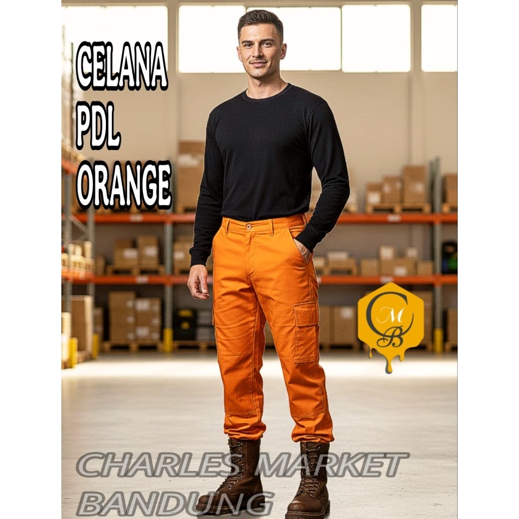 CELANA PDL ORANGE  - CELANA ORANGE REGULER - CELANA PDL PRIA