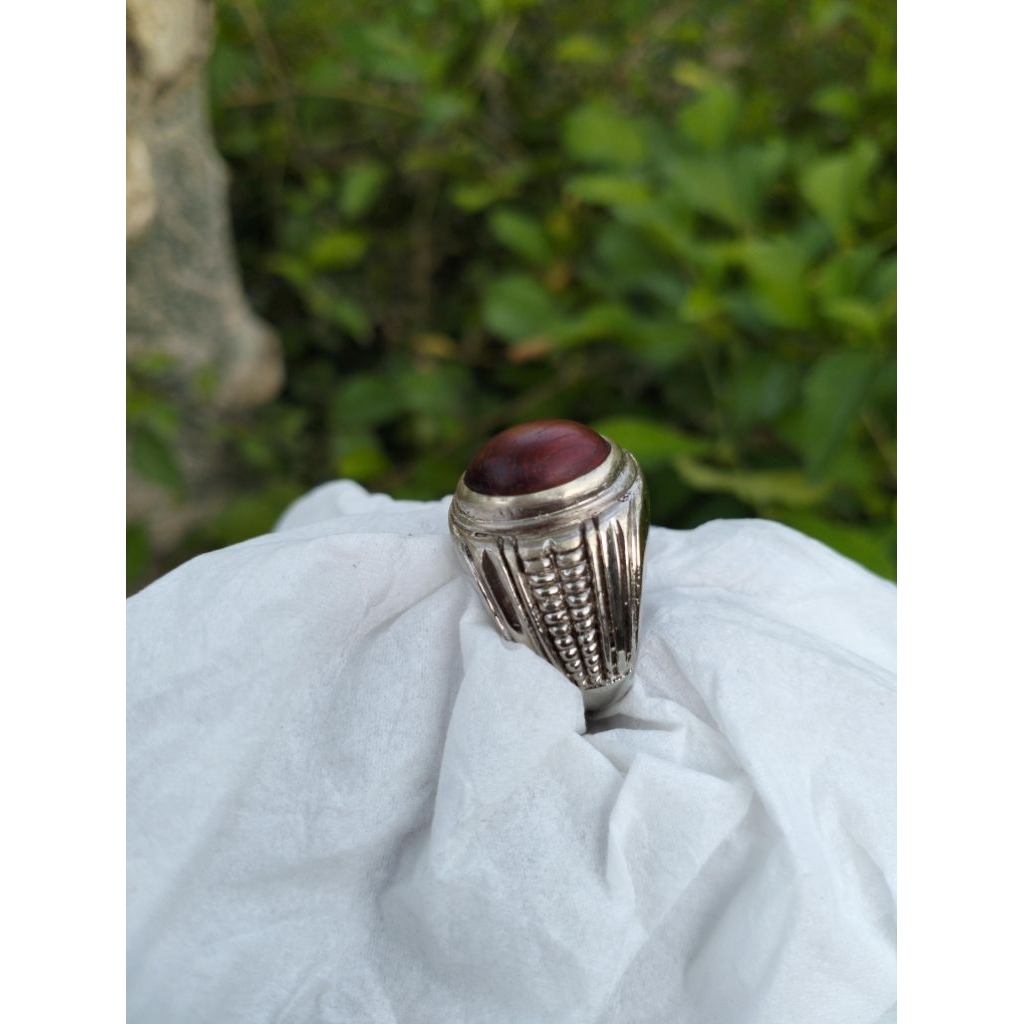 Cincin Akik Kayu Wunglen SA Original kode no 8