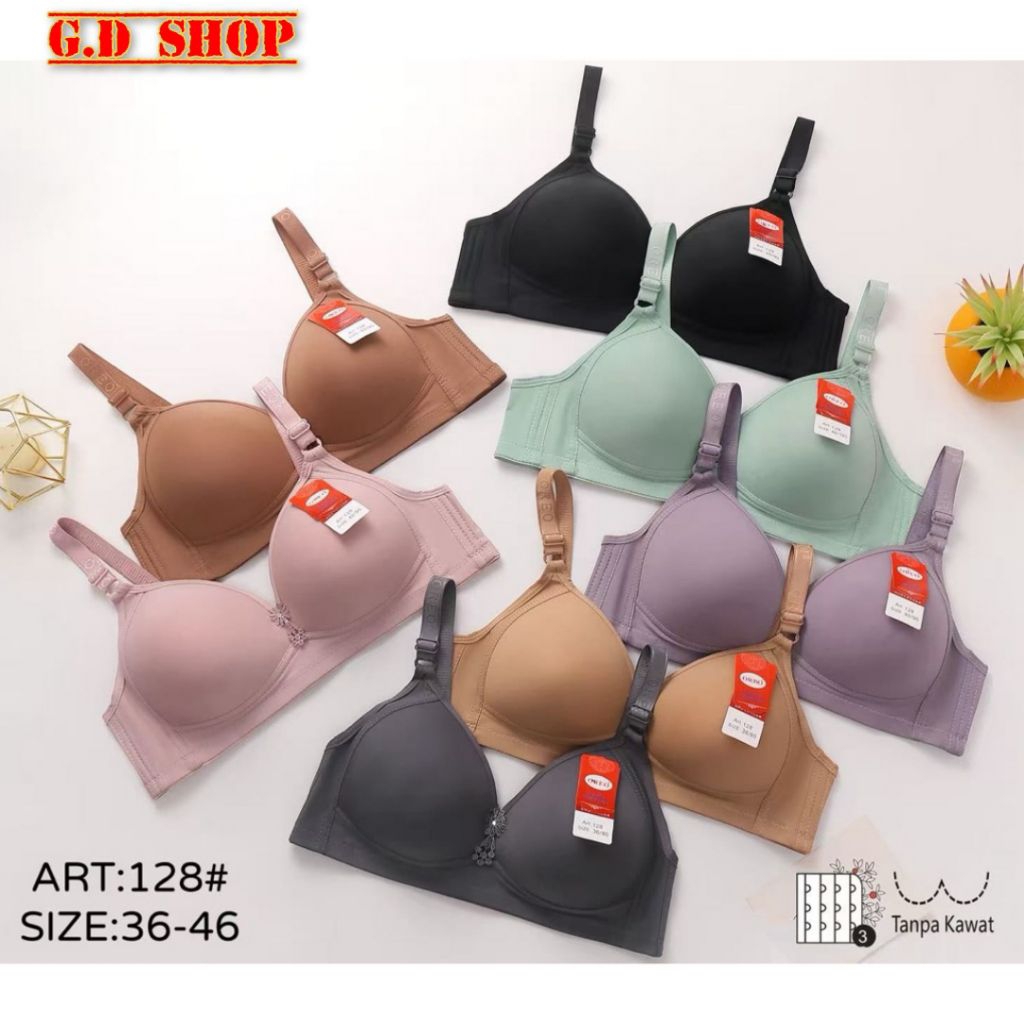 Bra BH OREO 128 CUP BESAR Full Seamless Bellewear Kait 3 / Bra BH Tanpa Kawat