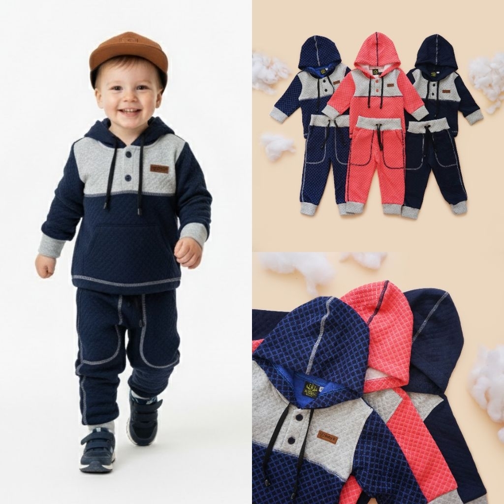 Setelan Anak Olahraga Tracksuit Training Rocky Set