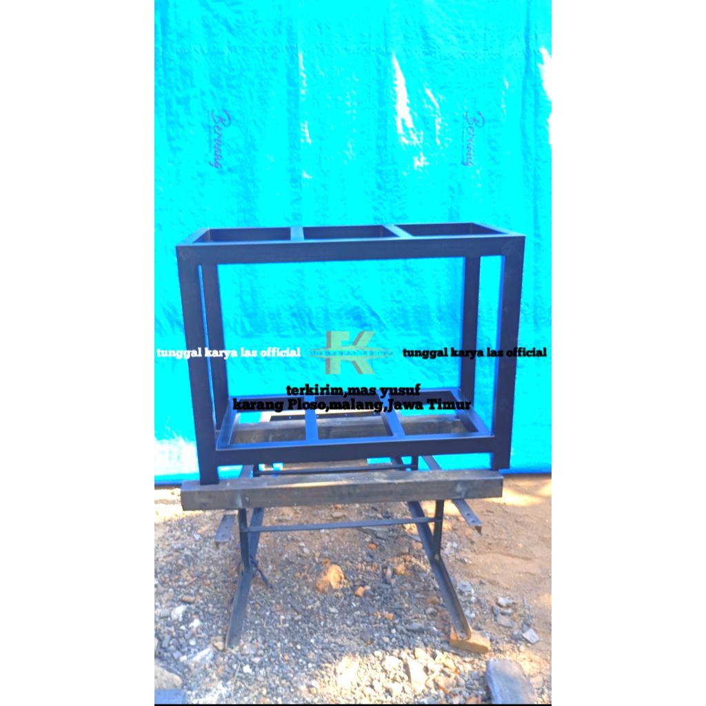 Rak Akuarium Besi Hollow Tempat Rak Aquarium Dudukan Meja Aquarium Besi Serbaguna Minimalis Modern