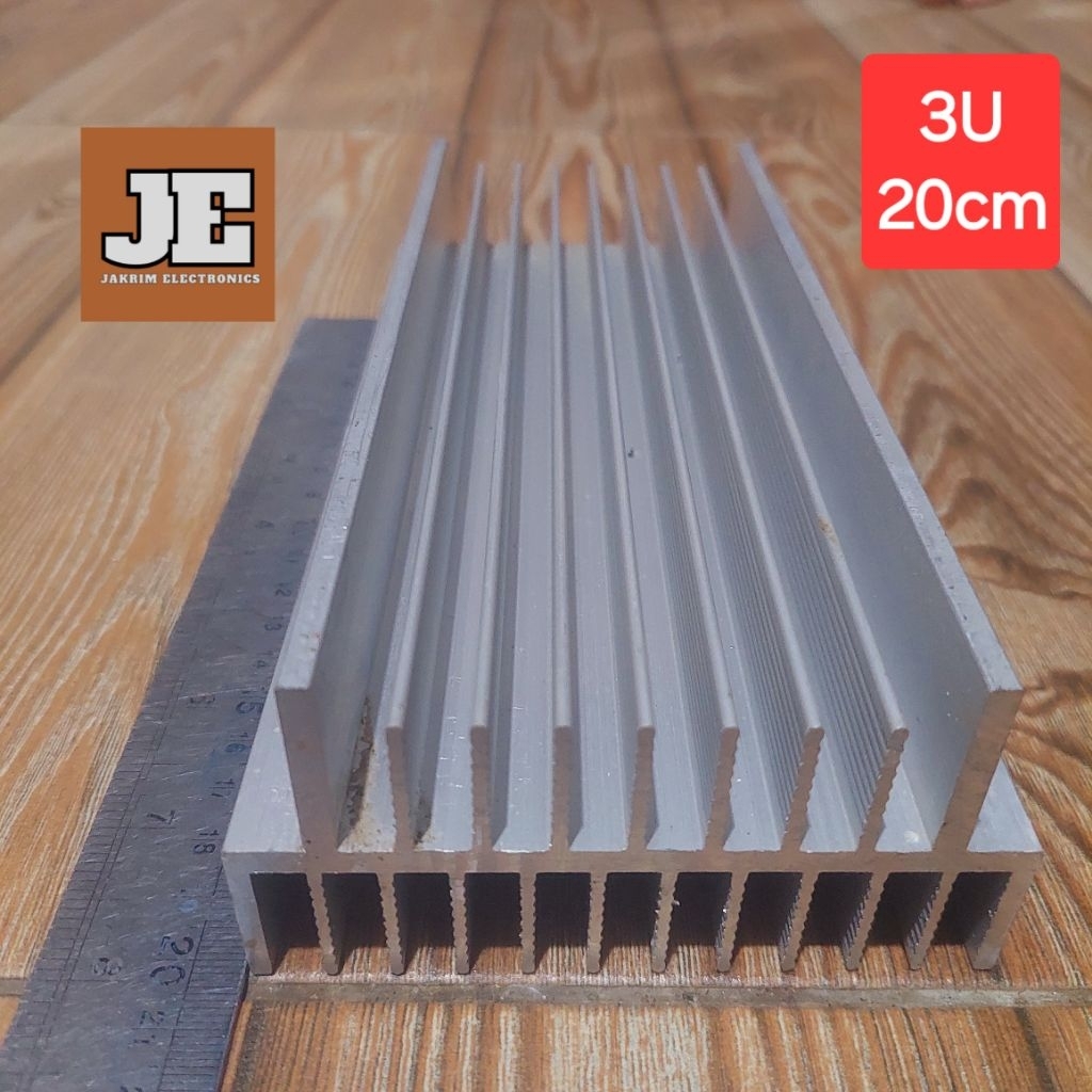 Heatsink Headsink 3U 20cm Pendingin Transistor Super Tebal