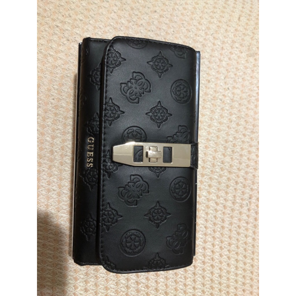 GUESS WALLET PEONY CLASSIC BLACK