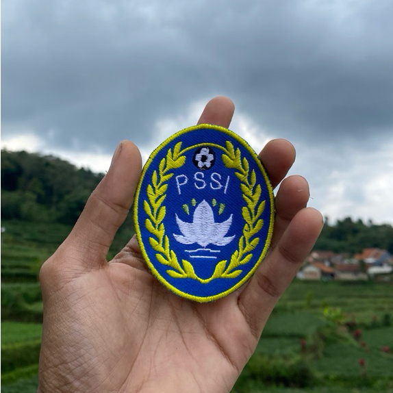 emblem Patch bordir gambar bolaPSSI