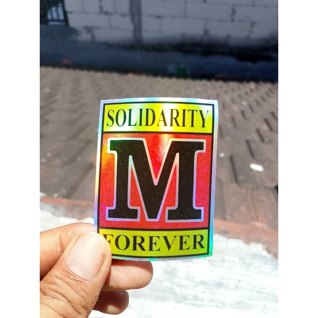 STIKER VINYL EKSLUSIF HOLOGRAM TEKNIK MESIN/ M SOLVER TERLAMINASI