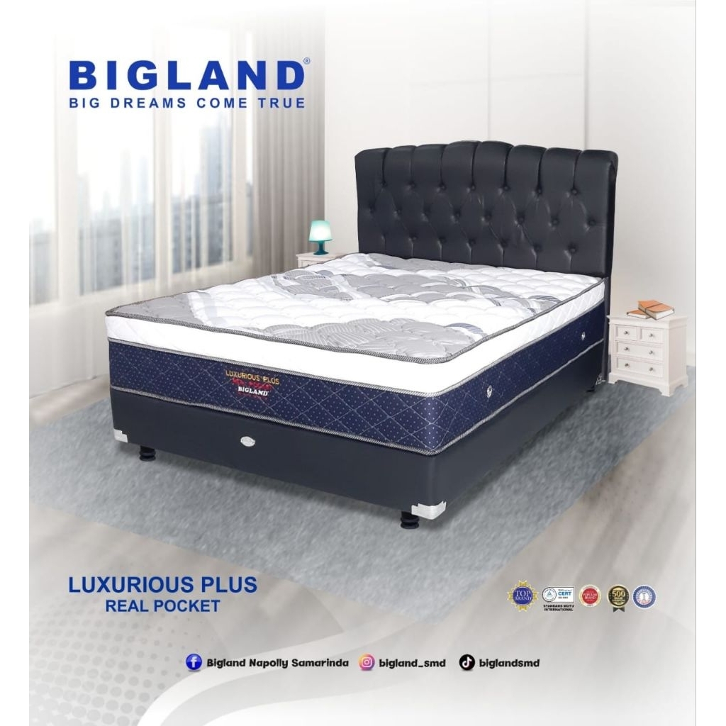 SPRINGBED BIGLAND LUXURY POCKET / KASUR PER / TEMPAT TIDUR