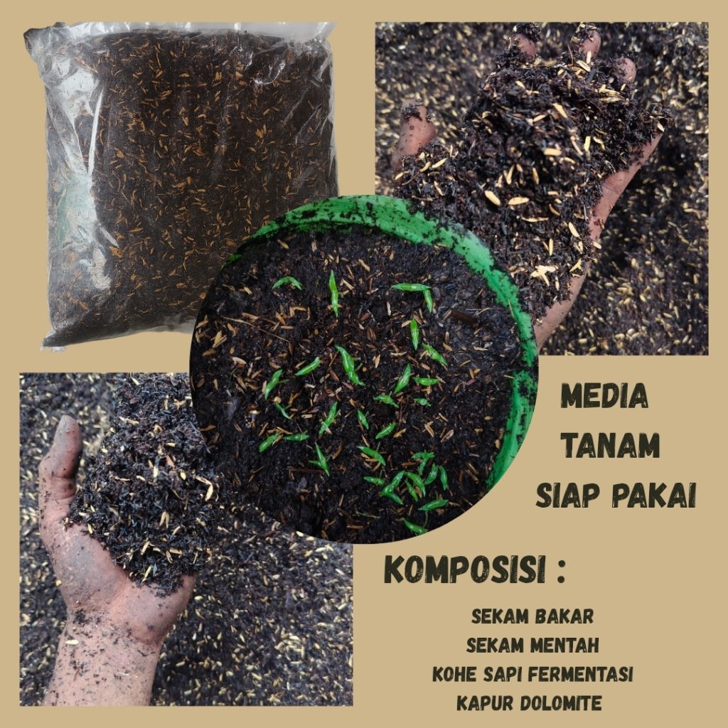 Media tanam siap pakai berat 5kg