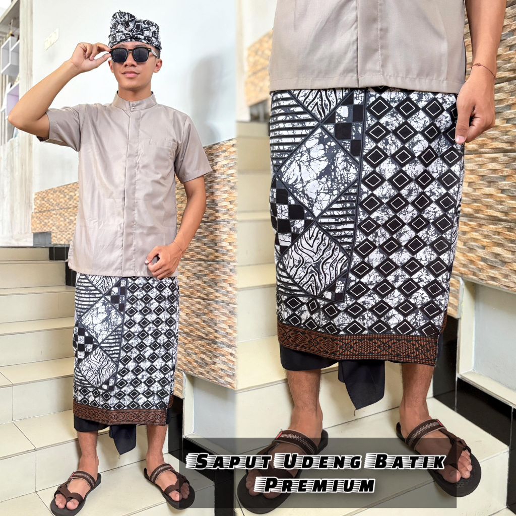 Batik saput dan  udeng dewasa