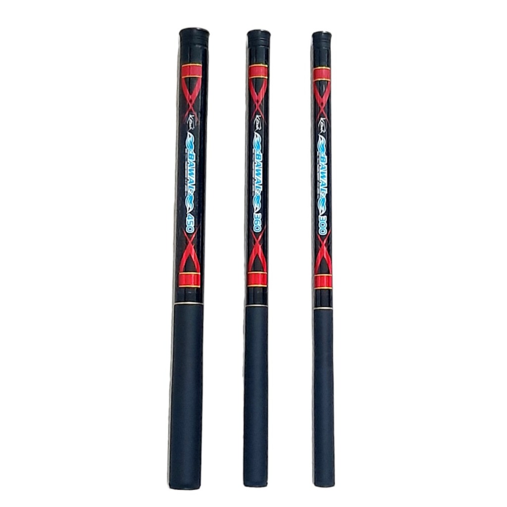 Tegek Pancing Ruas Pendek Katana Bawal Ukuran 180Cm-450Cm Memiliki Action Kaku Panjang Tertutup 38Cm