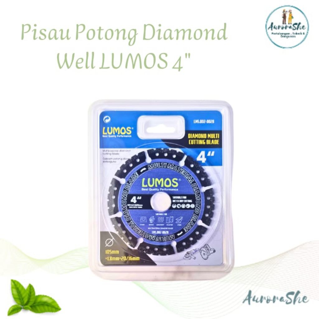 Diamond Blade/Pisau Potong/ Diamond Well LUMOS 4"