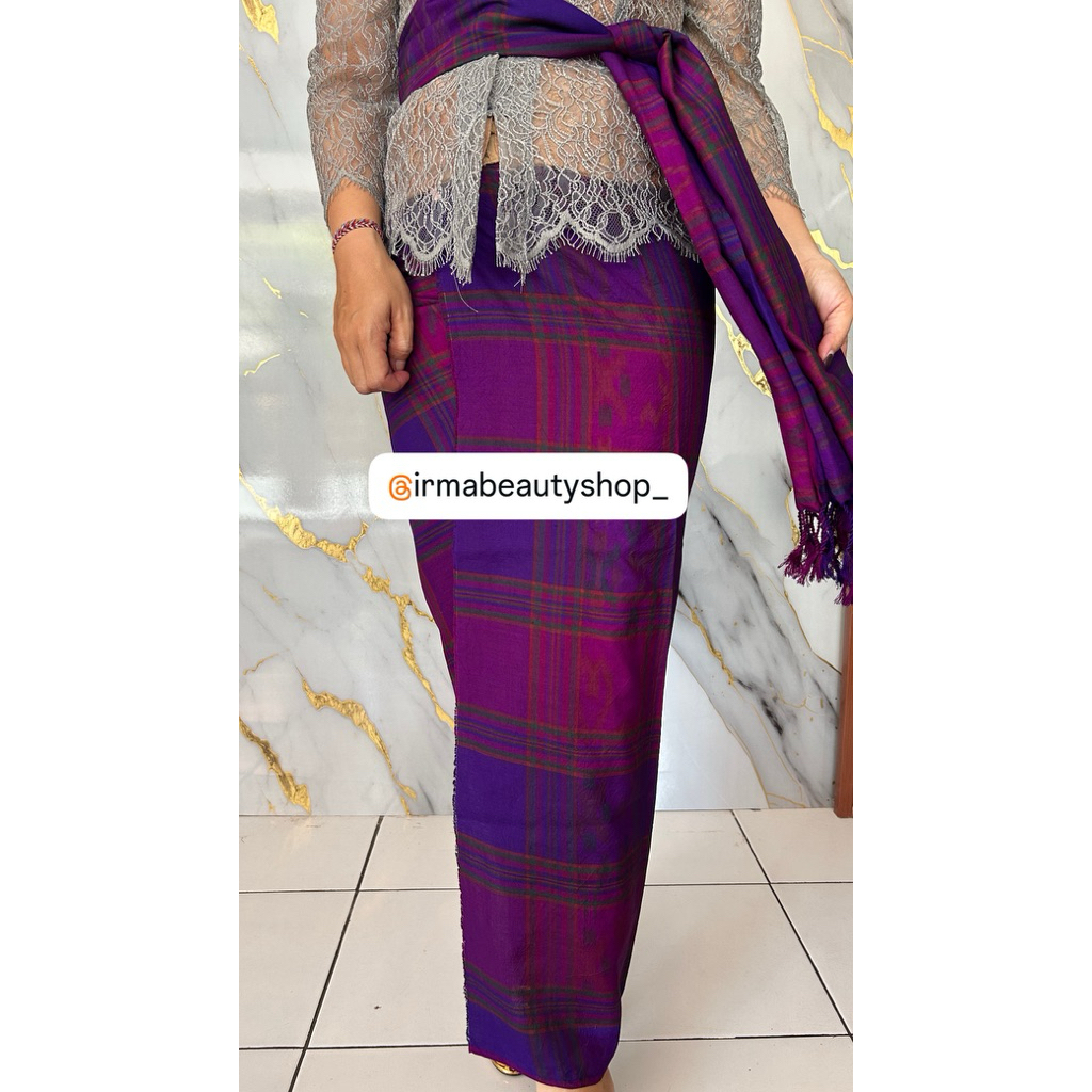 Ready Stok Sutra Mastuli Dobol Ori Kalianget Singaraja Set Selendang