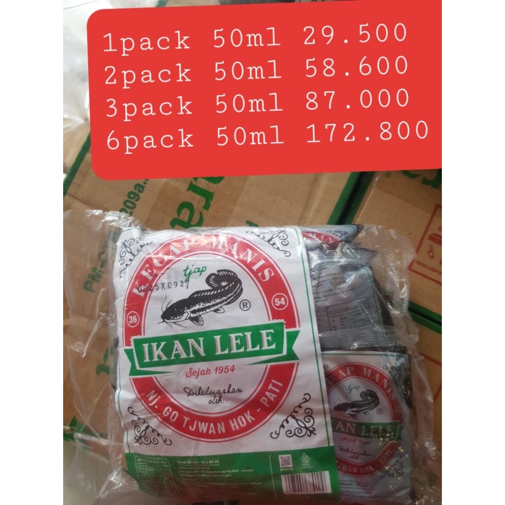 Kecap Lele 1 pack 50ml 12pcs