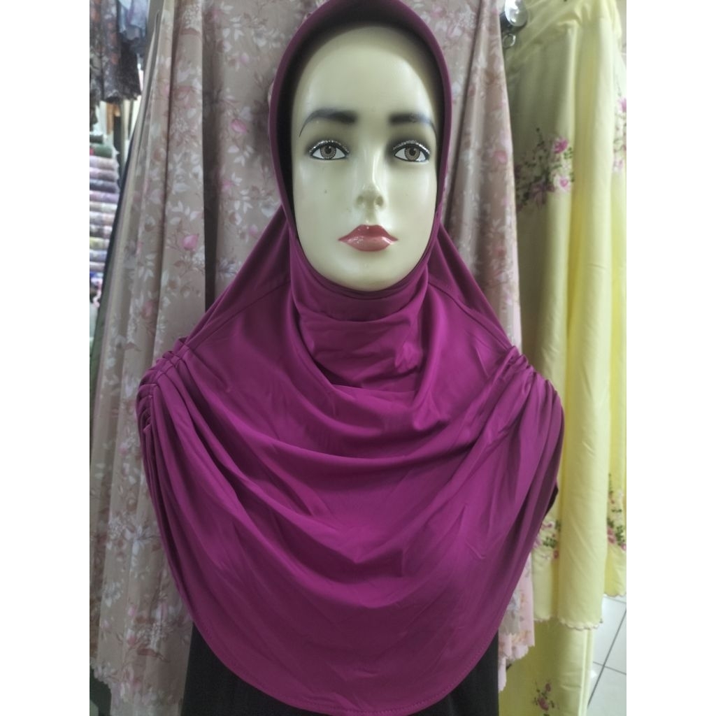 bergo kerut samping (rumana)