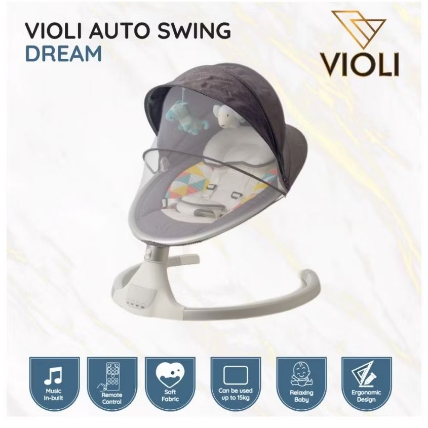 [Preloved] Violi Auto Swing Dream Bouncer - White
