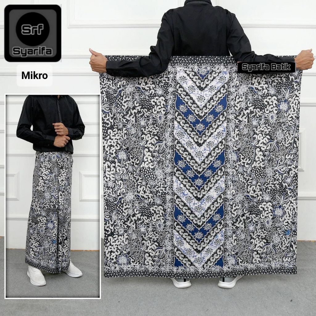 Sarung Batik Santri Dewasa Pria Wanita Kain Katun Polymicro Muslim Pekalongan sarung cewok / cewek a